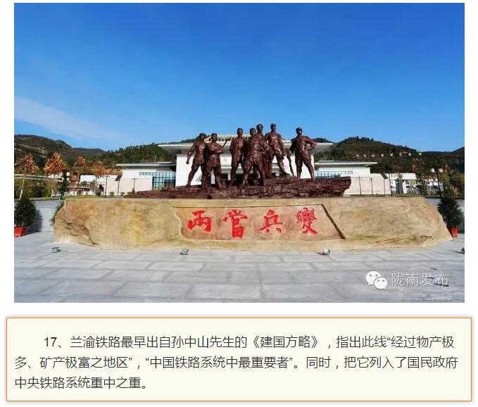 蘭渝鐵路最早由孫中山先生提出？在隴南，你不知道的事兒還有……