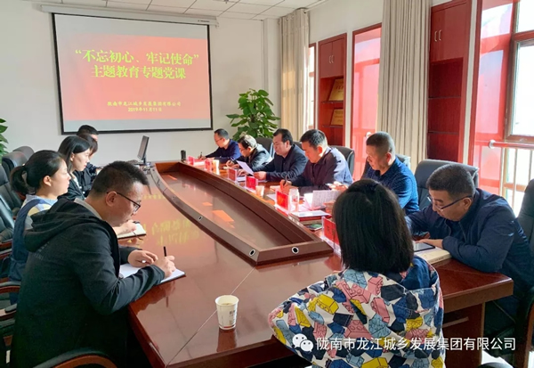 市龍江集團(tuán)開(kāi)展“不忘初心、牢記使命”主題教育專(zhuān)題黨課